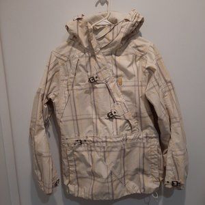 DC Snowboard Jacket Exotex 5000 XS Pullover Cross Chest Zipper magnet snaps